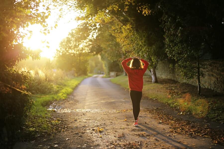 reduce feeling unmotivated by getting outside